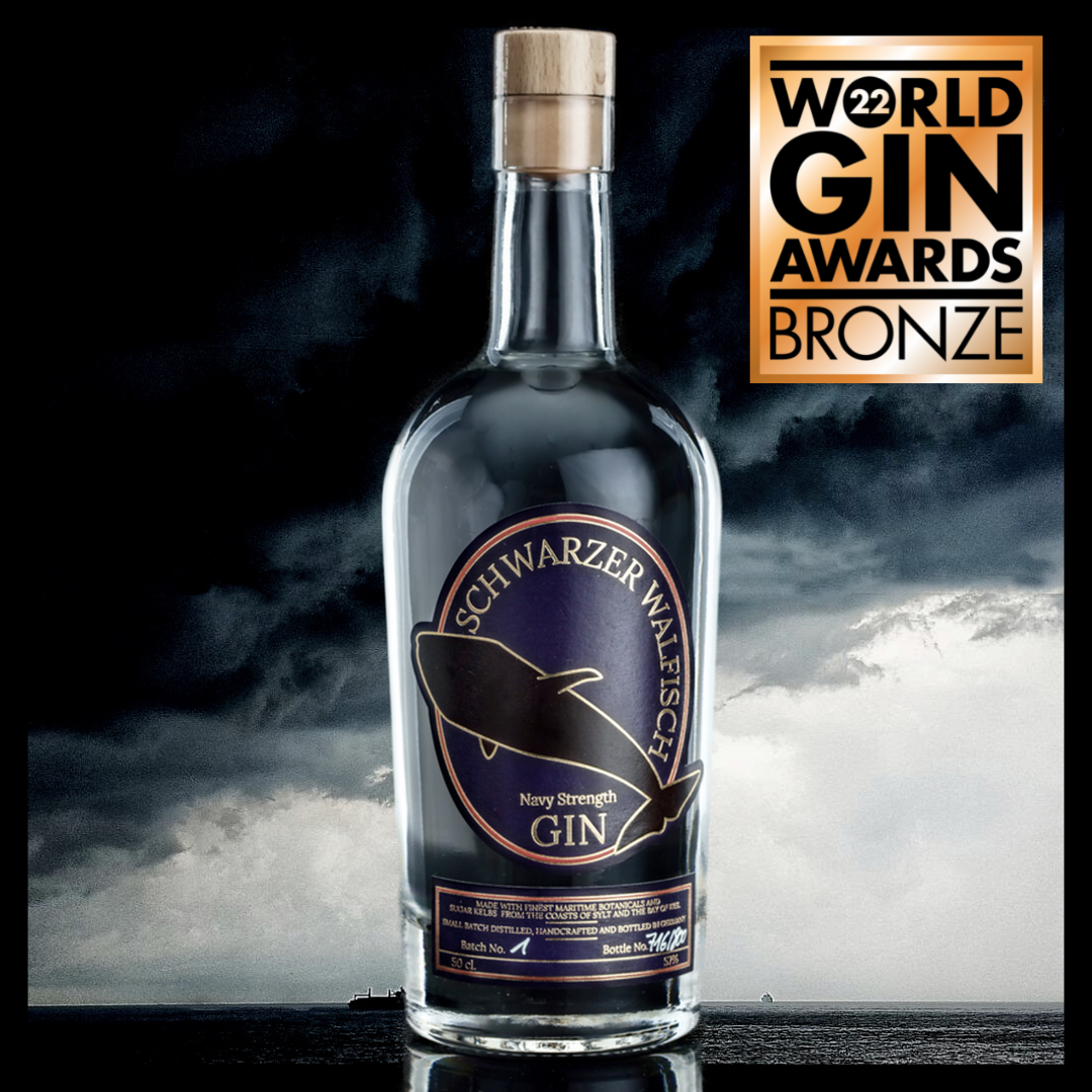 Jetzt VORBESTELLEN Navy Strength Gin 500ml Schwarzer Walfisch Gin